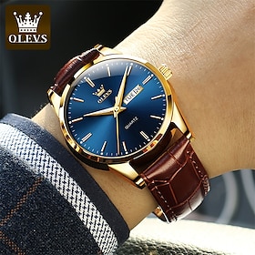 New Olevs Brand Men'S Watches Luminous Calendar Week Display Chronograph Multifunction Quartz Watch Waterproof Sports Men'S Watches
