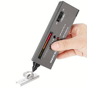 Tester professionale per diamanti da 1 pezzo, penna per tester per gemme, strumento elettronico portatile per test di diamanti per gioielli, giada, ru