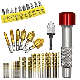 Aluminum Red Hat Reinforced Screwdriver Handle Can Be Turned Screwdriver Manual Drilling Automotive And Home Appliance Repair Tool