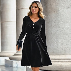 Retro Vintage 1950s 1960s Dress Masquerade A-Line Dress Women's Cosplay Costume Masquerade Party Dress
