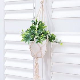 1PC Home Evergreen Plant Decoration Simulated Sweet Potato Leaf Potted Plant Pendant Suitable For Home Dining Room Living Room Courtyard Garden Landscape Offic