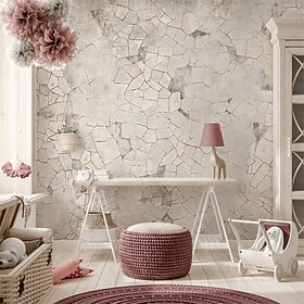 Abstract Wallpaper Mural Art Deco Stone Concrete Wall Covering Sticker Peel and Stick Removable PVC/Vinyl Material Self Adhesive/Adhesive Required Wall Decor f
