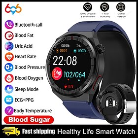696 TK62 Smart Watch 1.42 Inch Smart Band Fitness Bracelet Bluetooth ECGPPG Temperature Monitoring Pedometer Compatible With Android IOS Me