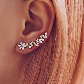 Women's Stud Earrings Drop Earrings Hoop Earrings Geometrical Flower Shape Elegant Vintage Cute Stylish Simple Earrings Jewelry Silver / Rose Gold / Gold For W