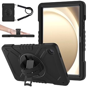 Tablette Etuis coque Pour Samsung Galaxy Tab A9 8.7 S7 Plus FE A8 10.5'' A7 Lite 8.7'' A9 Plus 11 Poignée Rotation à 360 ° Bretelles d'épaule Armure PC Silicon