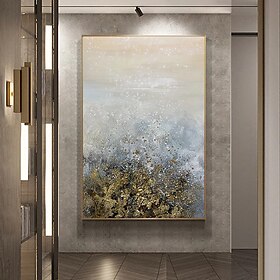 Mintura Handmade Gold Abstract Texture Oil Paintings On Canvas Wall Art Decoration Modern Picture For Home Decor Rolled Frameless Unstretch