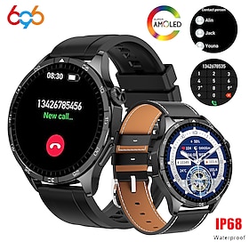696 HDT4 Smartwatch 1.45 Zoll Smart-Armband Bluetooth Schrittzähler Anruferinnerung Schlaf-Tracker Kompatibel Mit Android IOS Damen Herren
