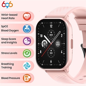 696 ZEGTS3 Smart Watch 2.03 Inch Smart Band Fitness Bracelet Bluetooth Pedometer Call Reminder Sleep Tracker Compatible With Android IOS Wo