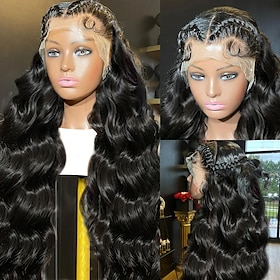 150 Density Body Wave 30 Inches HD 13x4 13x6 Lace Front Human Hair Wigs For Women Brazilian Pre Plucked Lace Frontal Wig