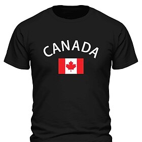 Men's Canada Flag Short Sleeve Graphic T-Shirt