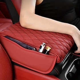 1pc Armrest Box Heightening Pad Car Central Armrest Box Protection Pad Car Center Control Premium Universal Elbow Support With Storage Bag