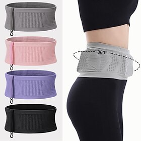 Multifunctional Knit Breathable Concealed Waist Bag, 2026 New Sports Waist Bag Large Capacity Running Riding Belt for Women Men - Adjustable, Breathable, Anti-