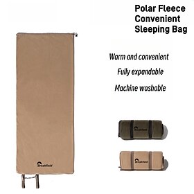 enkel sovepose polar fleece for utendørs camping eventyr turutstyr