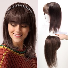 Women's Remy Human Hair Toupees Straight Capless Women / Classic / Best Quality Party / Party / Evening / Evening Party