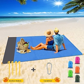 campingmatte vanntett lomme strandteppe utendørs jordingsmatte madrass pikniklomme teppe sand strandmatte bærbar sammenleggbar lett liggeunderlag
