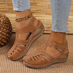 Women's Casual Fisherman Sandals  Breathable Cut-Out Comfort Shoes with Adjustable Strap for Walking  Outdoor Wear