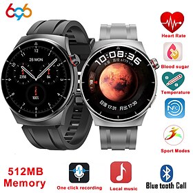 696 V510MAX Smartklokke 1.46 tommers Smart armbånd Smartwatch blåtann Skritteller Samtalepåminnelse Søvnmonitor Kompatibel med Android iOS Herre Håndfri bruk M