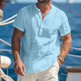 Stay Cool and Stylish: The Ultimate Men's Linen Guayabera Summer Shirt
