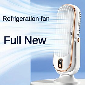 Portable Air Conditioner Fan, Large Battery Dual Motor Household Small Air Cooler, 5-speed Air Cooling Fan 720 ° Surround Air Blower, Office, Tourism, Camping,
