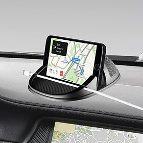 Car Phone Holder Car Dashboard Phone Holder Mount Anti-Slip Silicone Material 360 Rotatable