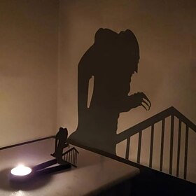 Halloween Horror Nosferatu Candle Holder, Nosferatu Candle ShadowHorror Metal Decoration, Tealight Shadow Caster (Only Holder,Excluding Candles)