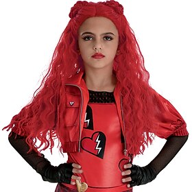 Descendants The Rise of Red Queen of Hearts Costume Wigs for Girls Women's Carnival Costume Movie Cosplay Costume Halloween Carnival Party
