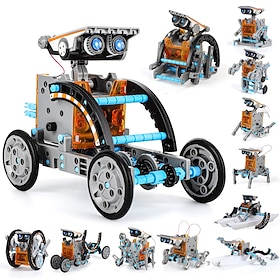 12-in-1 STEM Solar Robot Kit - Educational Building Science Experiment Set, Ideal Birthday Gift for Kids, Boys, Girls