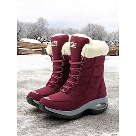 Women's Waterproof Winter Snow Boots with Warm Plush Lining and Non-Slip Sole – Ideal for Outdoor Cold Weather Activities
