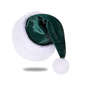 Santa Hat Santa Claus Christmas Funny  Reluctant Novelty for Men's Women's Christmas New Year Christmas Eve Hat