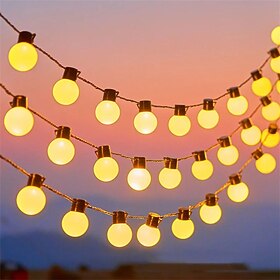 Solar Outdoor Waterproof G50 Bulb String Lights 5m 7m Perfect for , Backyard Outdoor Patio Camping Atmosphere Decoration