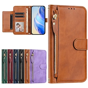 Phone Case For Samsung Galaxy S26 Ultra Plus S25 S24 S23 S24 FE S22 S21 Ultra Plus S20 A55 5G A35 5G Wallet Case with Stand Holder Zipper Full Body Protective