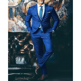 Men's Suits Blazer Business Cocktail Party Wedding Party Fashion Casual Spring …