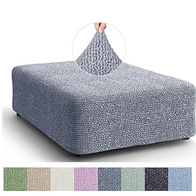 Housse de pouf extensible et durable, parfaite pour protéger et rafraîchir votre pouf, ajoute du style et du confort à n'importe quel décor de salon ou de cham