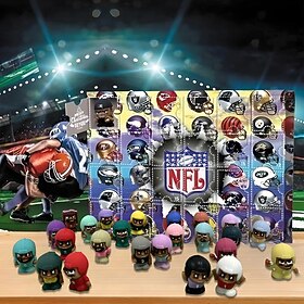 American Football Advent Calendar 2025, Christmas Gift Advent Calendar, Cute Football Characters 24 Days Christmas Calendar, Rugby Advent Calendars for Footbal