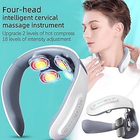 Electric Neck Massager with Multiple Modes for Neck Pain Relief Mini Massage Device for Home Use