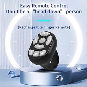 Video mini ring BT remote control shutter for Tiktok Youtube wireless page turner selfie remote controller for Android App