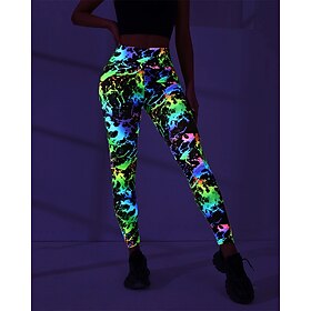 Dame Yogabukser Yoga Leggings Høy Midje Yoga Danse Sko Treningsøkt...