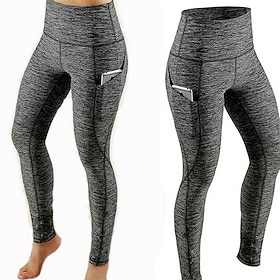 Dame Yogabukser Yoga Leggings Høy Midje Yoga Danse Sko Treningsøkt...