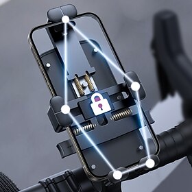 Bike Phone Mount Rotatable Ultra Stable Phone Holder for Bike Compatible with All Mobile Phone Phone Accessory