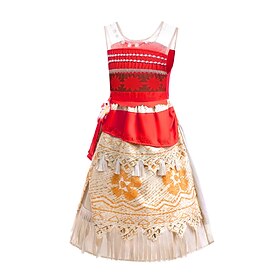 Moana Princess Moana Dress Costume Movie TV Theme Costumes Movie Cosplay for Girls' Kid's Carnival Children's Day World Book Day Party Birthday Beach