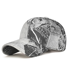 Men's Baseball Cap Sun Hat Trucker Hat Black Blue Cotton Print Fashion Casual Daily Weekend Graffiti Adjustable Sunscreen Breathable