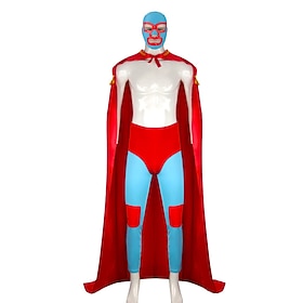 Mexican Wrestler Halloween Cosplay Costume Cosplay Adults' Men's Carnival Masquerade Mardi Gras Party Stage Easy Halloween Costumes Dress Up