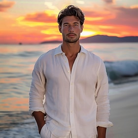 Men's Shirt Cotton … - image