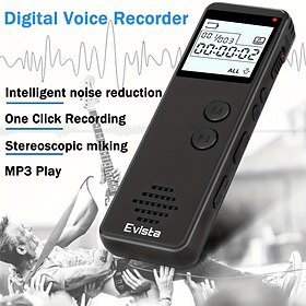 Digital Voice Recorder Voice Activated Recorder Noise Reduction Dictaphone MP3 Player HD Recording 10h Continuous Recording