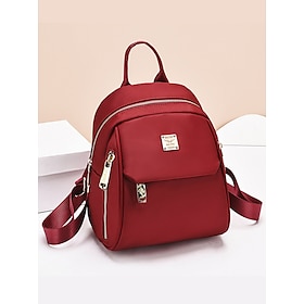 Women's Small Waterproof Backpack with Multiple Pockets  Stylish Lightweight Shoulder Bag for Travel, School and Casual Daily UseBlack Yellow Pink