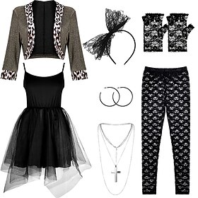 Retro Vintage 1980s Fancy Dress Cosplay Costume Outfits Pop Star Rocker Fancy Dress Women's Masquerade Party Pride Parade Pride Month Adults' 1 Pair of Earring
