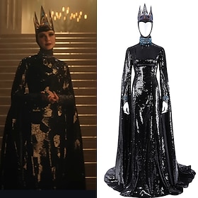 Snow White Venom The Evil Queen Dress Movie Cosplay Costume Carnival Costume Dress Up Movie Cosplay for Women's Adults' Halloween Carnival World Book Day Perfo