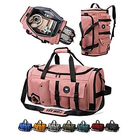 Large Capacity Travel Duffel Bag  Waterproof 3-in-1 Convertible Backpack  Shoulder Bag with Shoe Compartment, Multi-Pocket Gym Sports Bag for Men  Women  Ideal