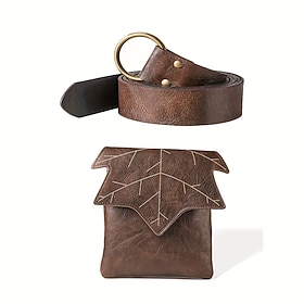 Retro Vintage Medieval Steampunk Waist Belt Belt Pouch Fancy Dress Men's Women's Unisex Carnival Masquerade Halloween Masquerade Adults' Bag Waist Belt