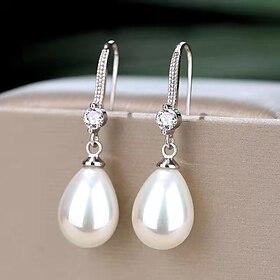 Stud Earrings Classic Drop Earrings Jewelry Silver / Golden For Wedding Valentine's Day Daily Festival